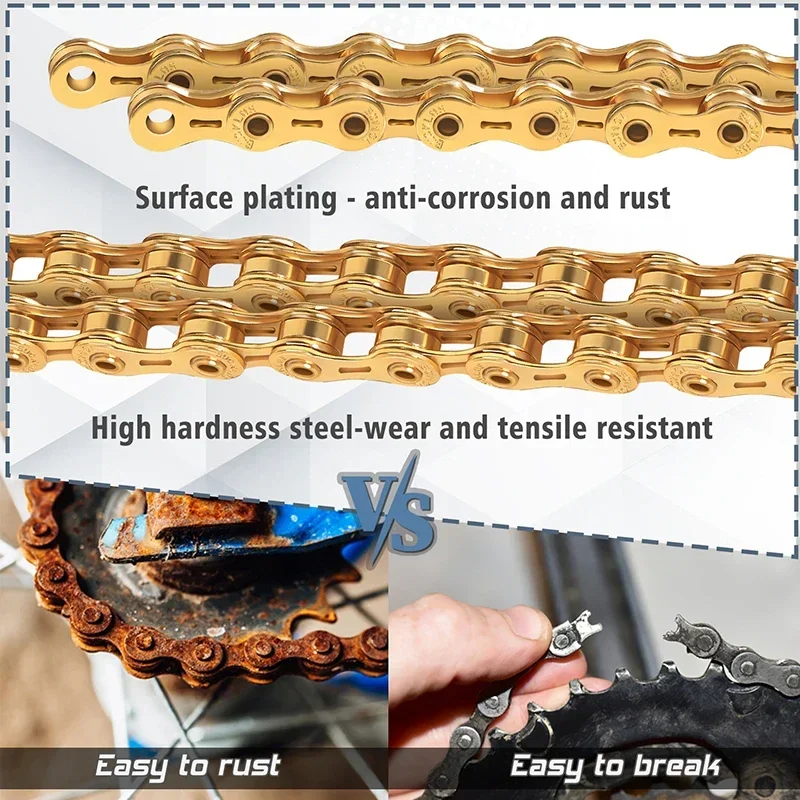 BUCKLOS 11s Велосипедная цепь MTB Шоссейный велосипед Ток 116 звеньев 11 В Цепь BC11/BC11EL/BC11SL