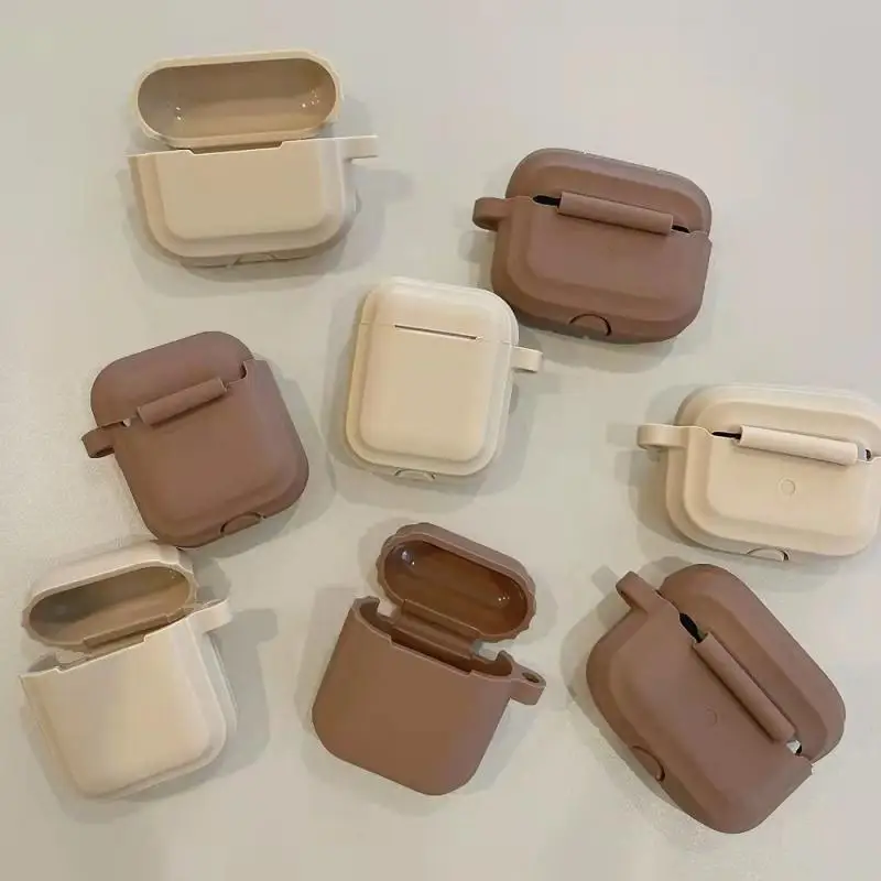 

Earphone Silicone Case For Airpods Series Protective Case Wireless Bluetooth-Compatible Headset Drop-proof