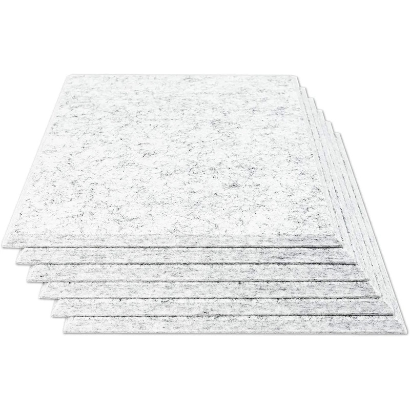 

6PCS Acoustic Absorption Panel 12 inch x 12 inch x 0.4 inch Sound Proof Padding for Echo Bass Isolation