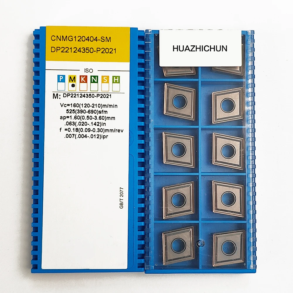 

HUAZHICHUN CNMG120404-SM GS3115 Carbide Inserts Milling Cutter Tool
