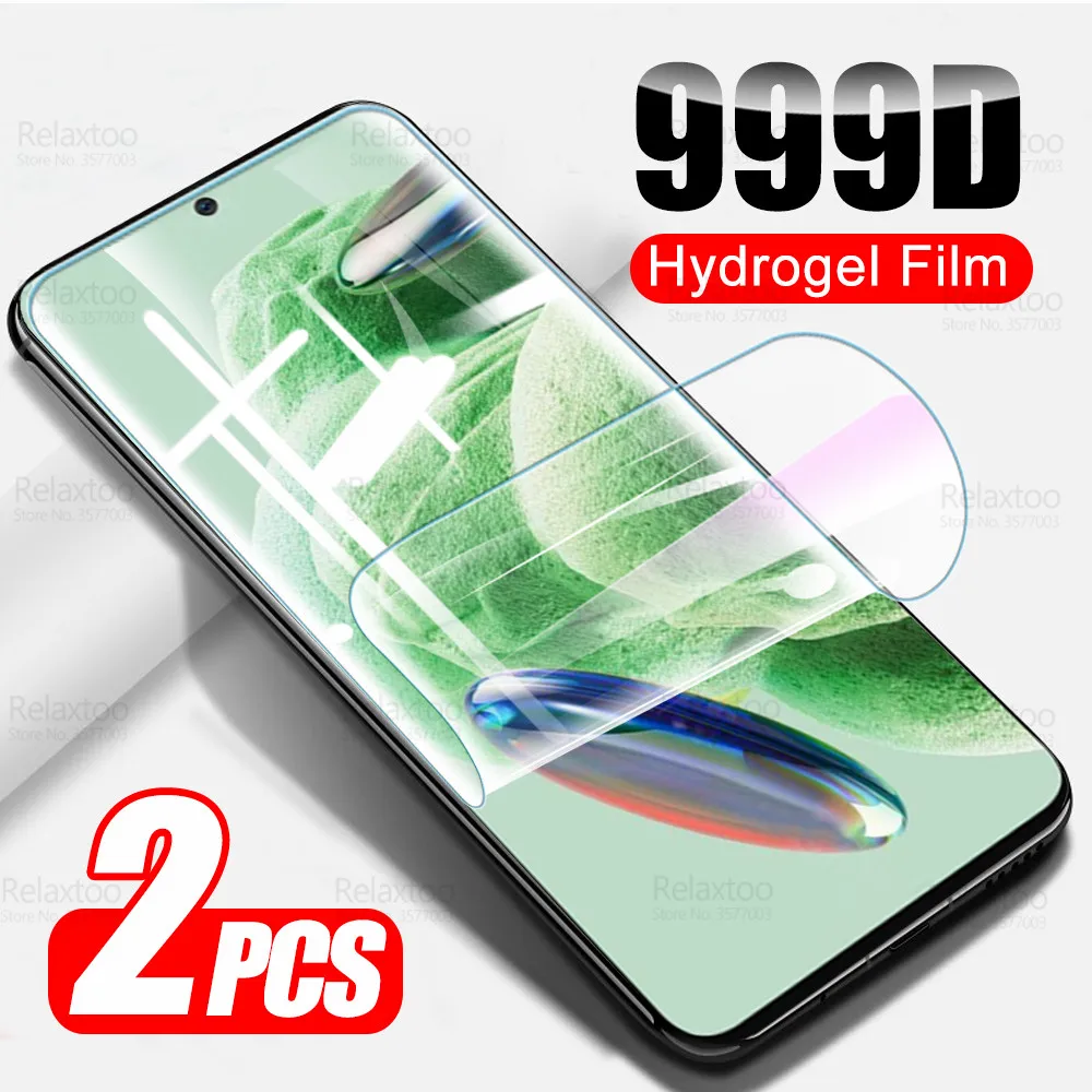 

2Pcs 999D Curved Soft Hydrogel Film For Xiaomi Redmi Note 12 Pro 5G Readmi Note12 12Pro Plus Screen Protector Not Tempered Glass