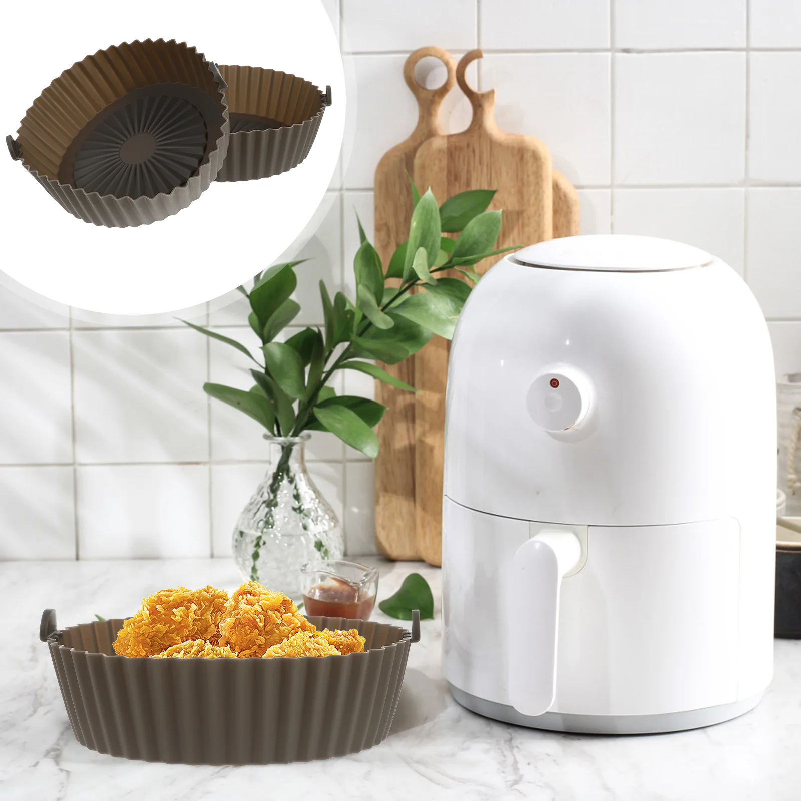 

Силиконовая антипригарная подкладка для фритюрницы, 2 шт.