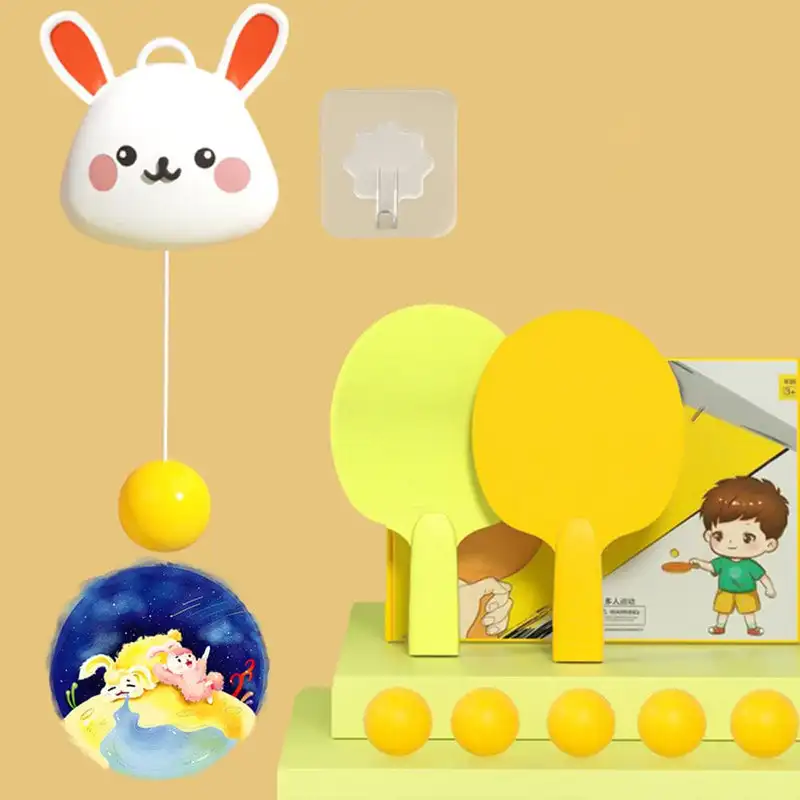 Подвесная настольная теннисная Портативная Игрушка для родителей и детей с портативным комнатным подвесным тренером для настольного тенниса, портативная ракетка 2 и 3