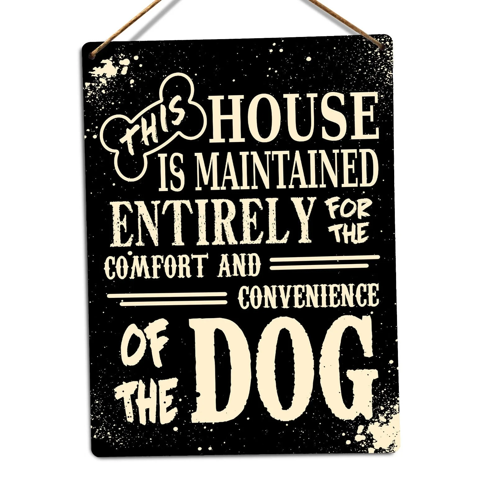 

Этот дом для собаки-металлическая настенная табличка, милый пушистый домашний питомец для семьи (посетите наш магазин, больше товаров!)