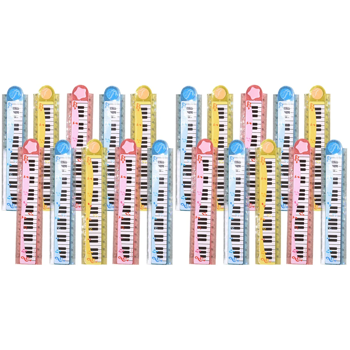 

20 Pcs Convenient Kids Rulers Multi-function Student Rulers Daily Use Children Rulers