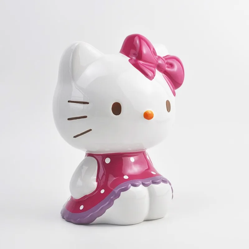 Кавайная экшн-фигурка Hello Kitty игрушка мультяшный Кот керамическая копилка аниме