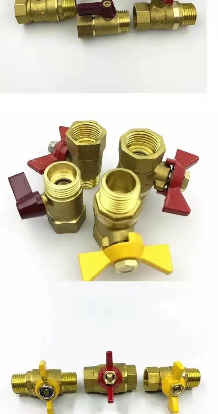 1 шт. латунный шаровой кран 1/2 дюйма 3/4 DN25 пагода маленький пневматический