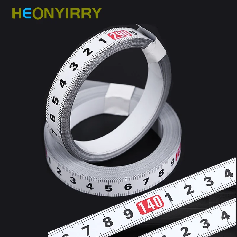 

Woodworking T Track Tape Measure 12.5/16/19mm Width Metric Self Adhesive Scale Ruler for Miter Track Router Table Saw Measuring