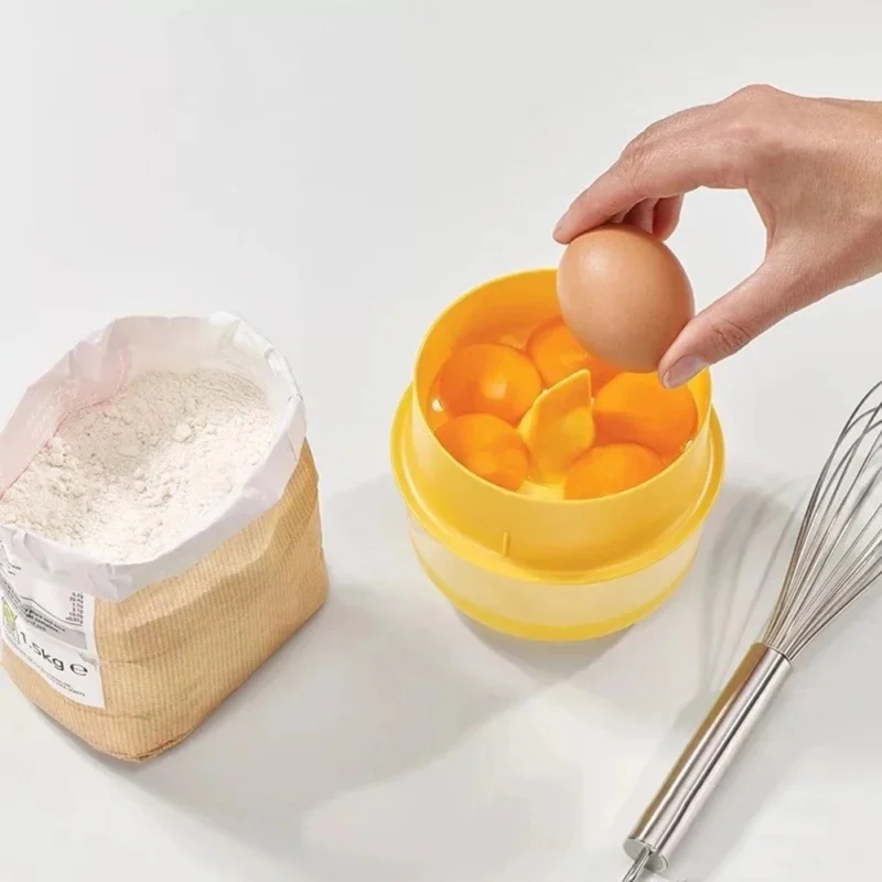 

Egg Yolk Separator Unique White Filter Steamer DIY Handmade Dessert Kitchen Baking Accessories