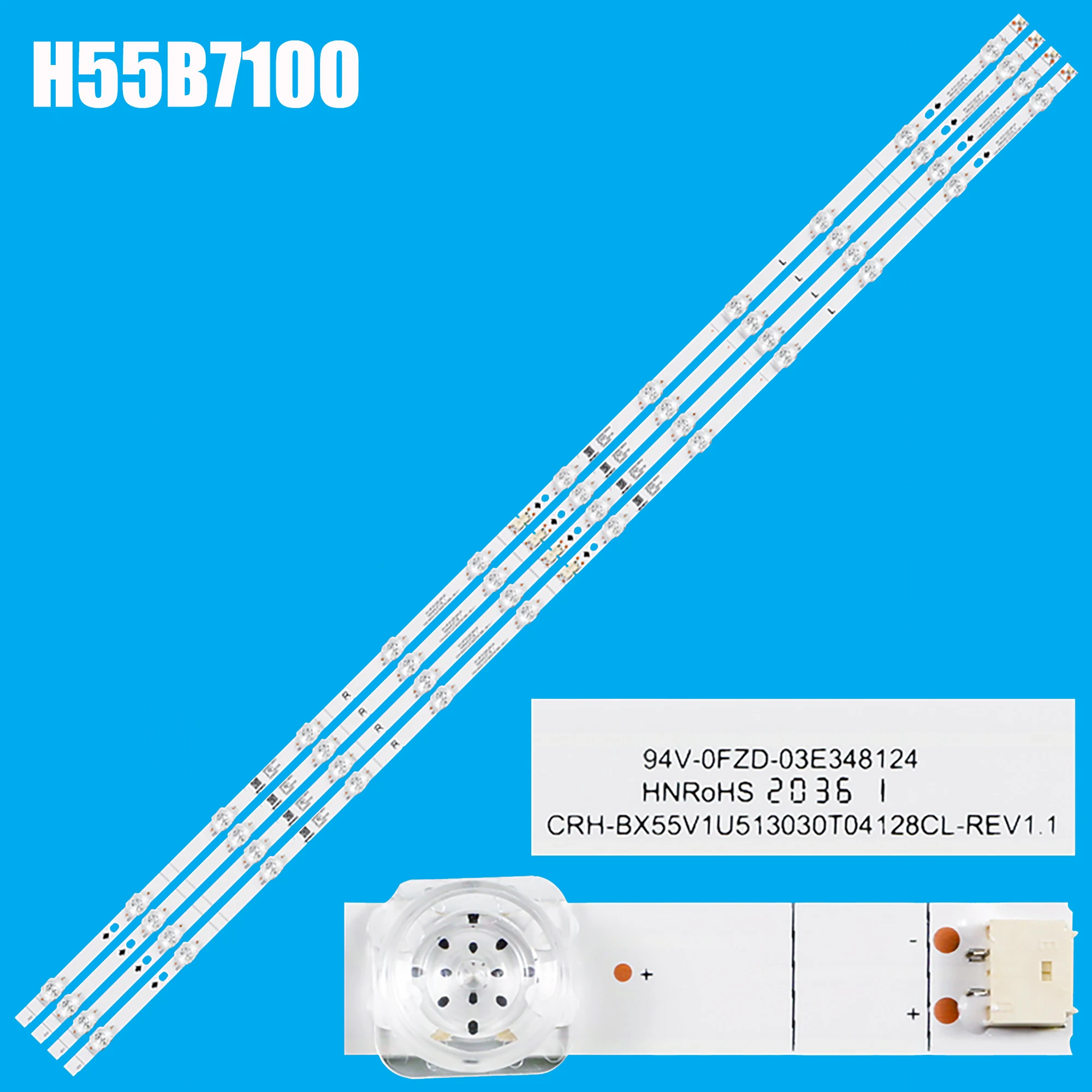

Светодиодная лента подсветки для H55B7100 H55B7300 H55BE7000 H55B7100UK H55B7300UK HD550V1U51-T0L4 T0L2B1 CRH-BX55V1U513030T04128CL-REV1.