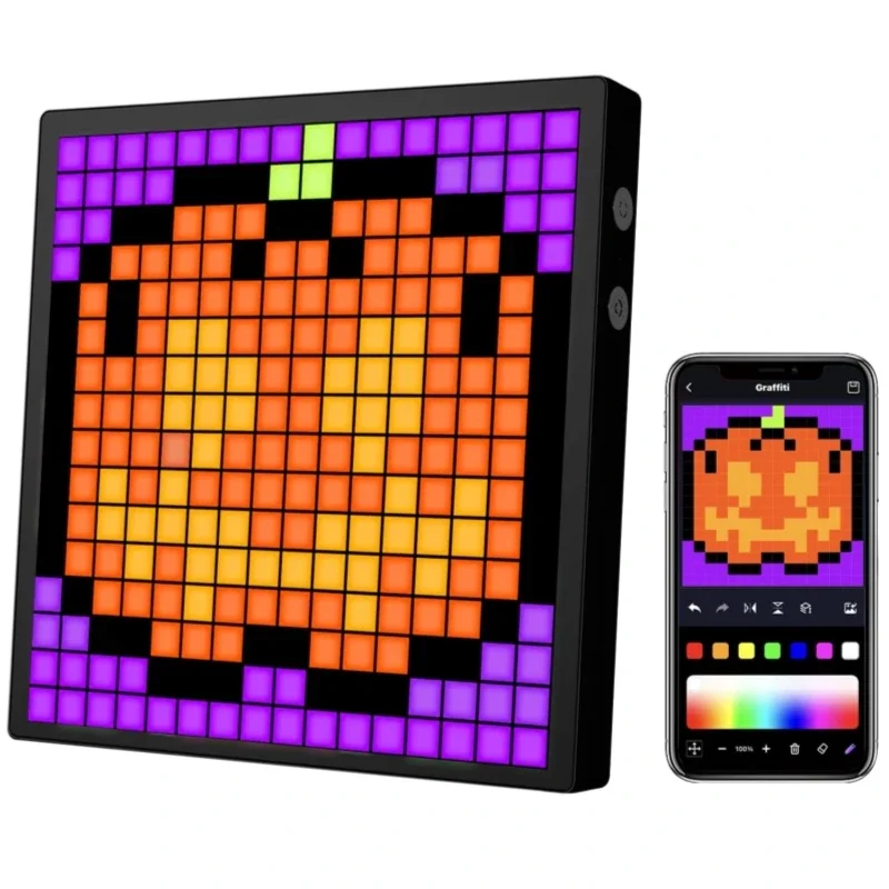 16x16 управление DIY анимационный узор текст цифровые часы фоторамка