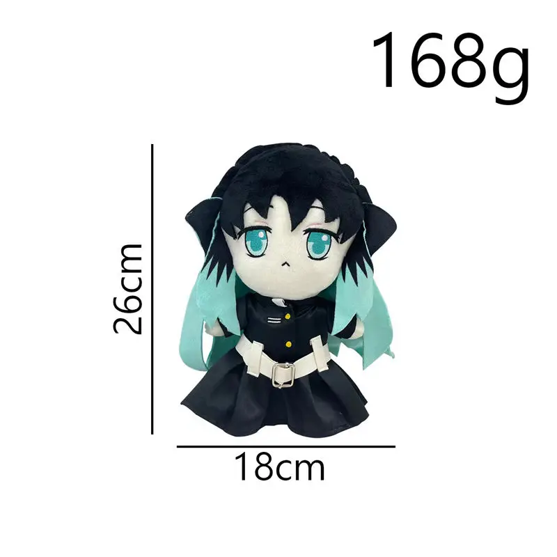 Фото Kawaii Kimetsu No Yaiba Muichiro плюшевая анимэ кукла периферийная красивая супер милая трехмерная плюшевая кукла, игрушка в подарок №2