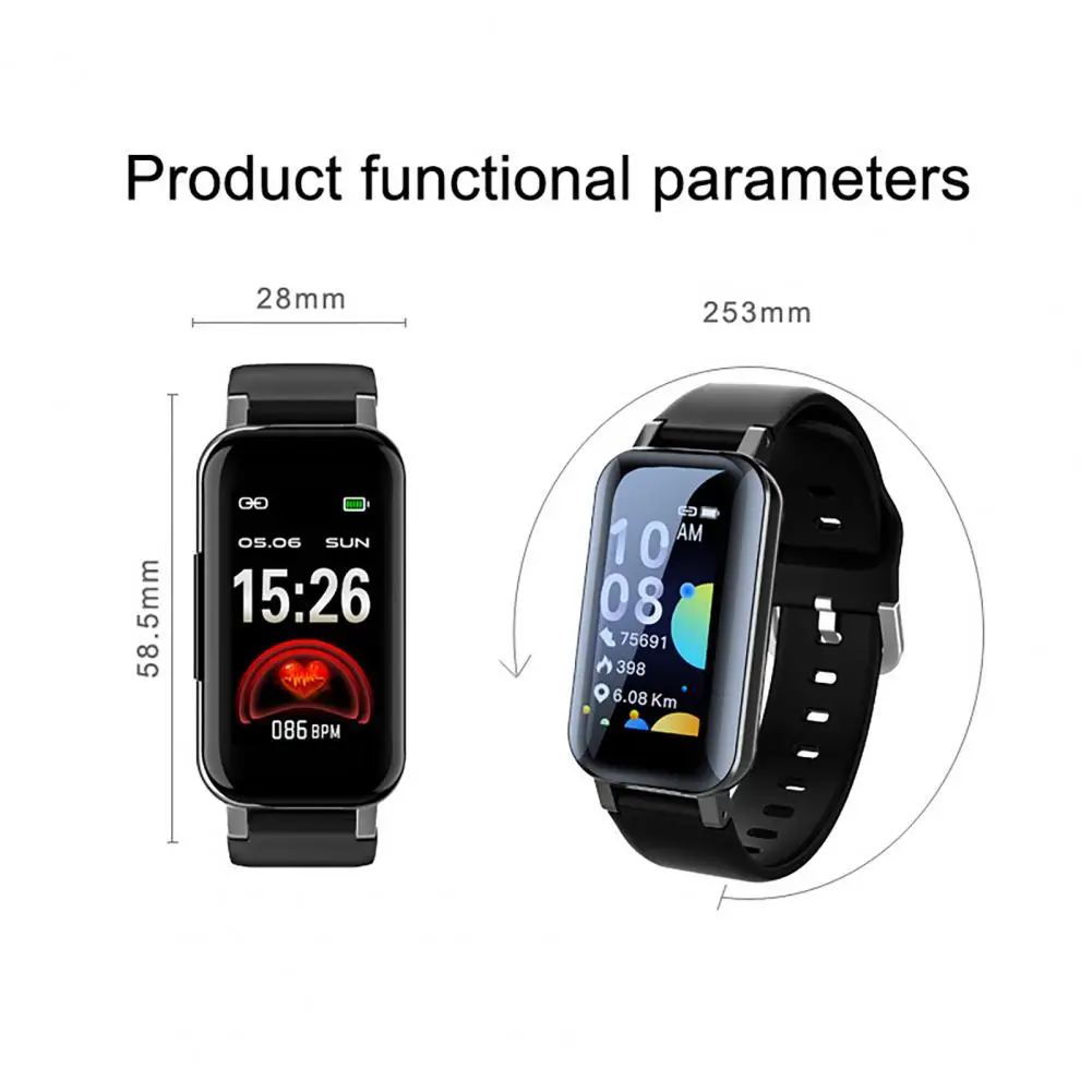 OERSEN T89 Pro 2-in-1 TWS Wireless Bluetooth Earphone Smart watch Waterproof Touch Control Heart Rate Monitor Sport Watch