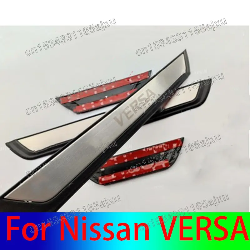 

Автомобильные аксессуары для Nissan VERSA 2020-2023, автомобильная дверь, металлическая накладка, декоративная крышка, 4 шт., пластиковая нержавеющая сталь