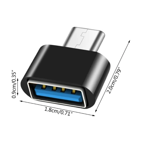 2 шт., черный/белый адаптер TypeC на USB, интерфейс, преобразование зарядки для мобильных телефонов и планшетов