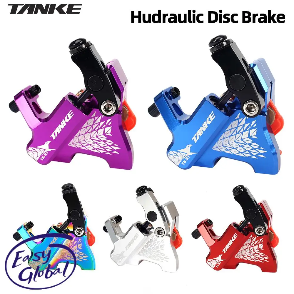 

TANKE Road Bike Gravel Hydraulic Disc Brake Clamp 140mm Rotors 160mm CNC Line Pulling Bicycle Oil Pressure Calipers Front Rear