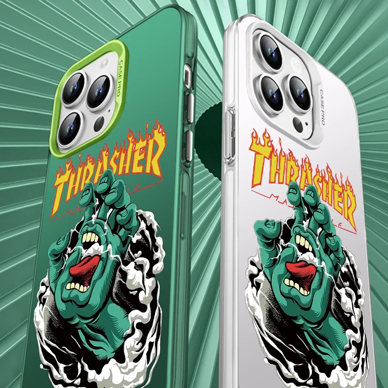 Зеленый дьявольский глаз для iphone 15Pro 15 14Pro 14 13Pro 13 12 11 Pro Max цветной лазерный