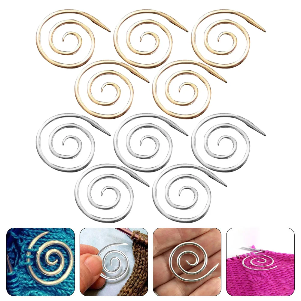 

10pcs Yarn Knitting Metal Spiral Knitting Spiral Knitting Tools for