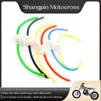 6mm motorcycle gas fuel filter gasoline hose rope 4 clips motorcycle scooter dirt bike yellow red blue green