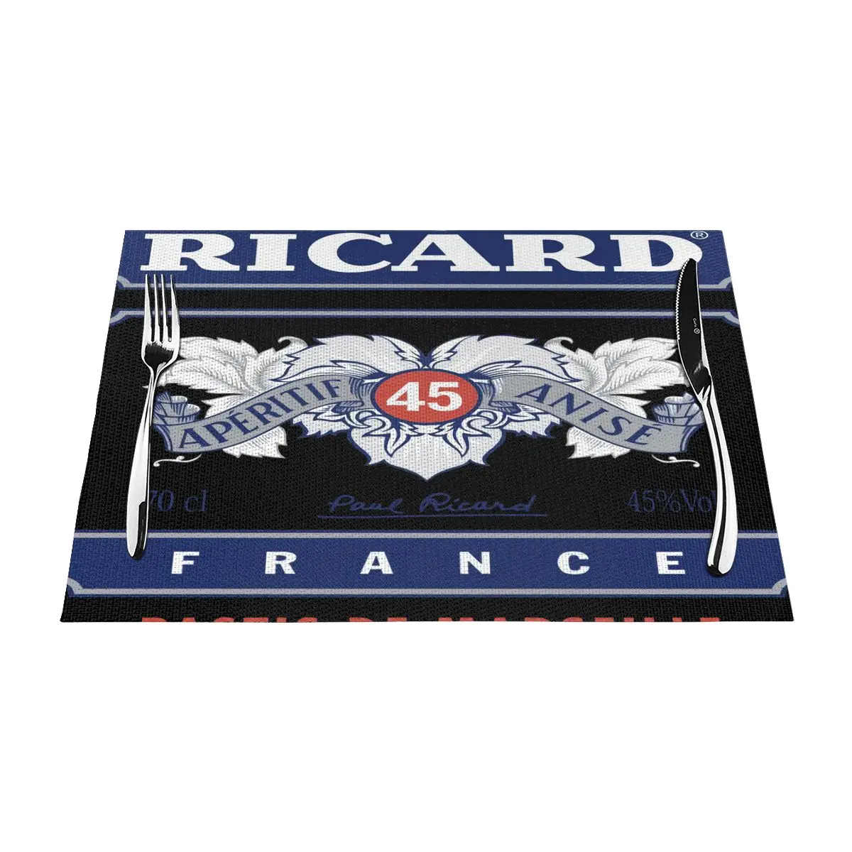 

Ricard1 Placemat Decor Beautiful Brown Dining Table Perfect Accessory Washable