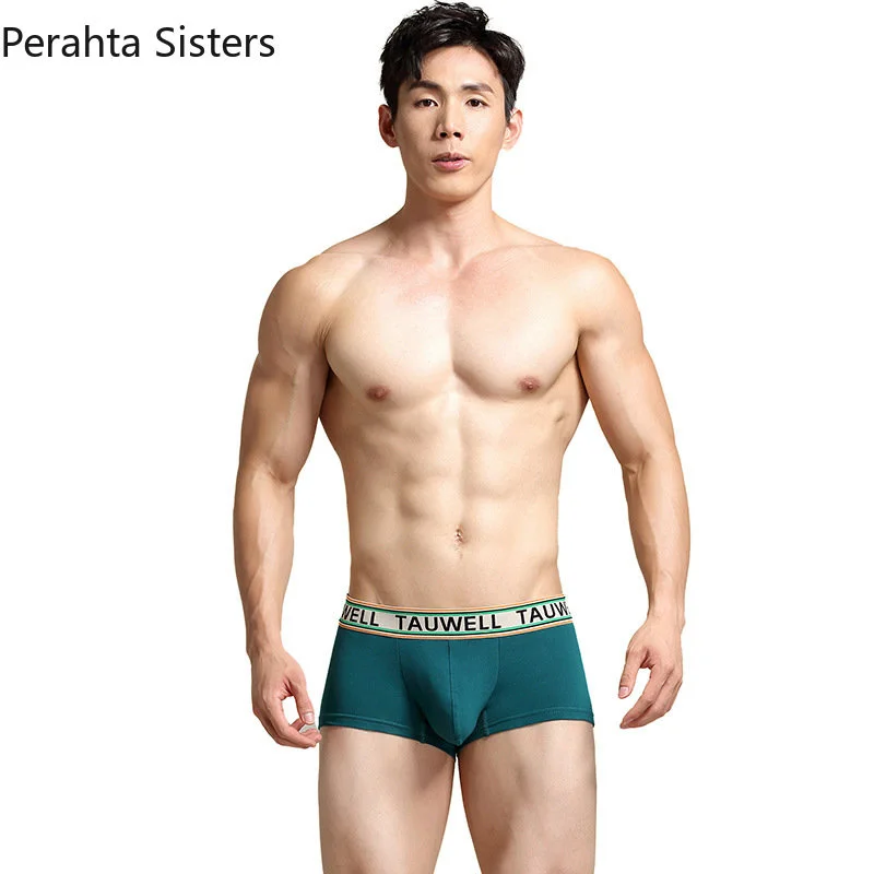 

Underwear Brand 1Pcs Men Boxer Cotton Man Fashion Plain Color Panties Shorts Male Comfortable Underpants M-XXL