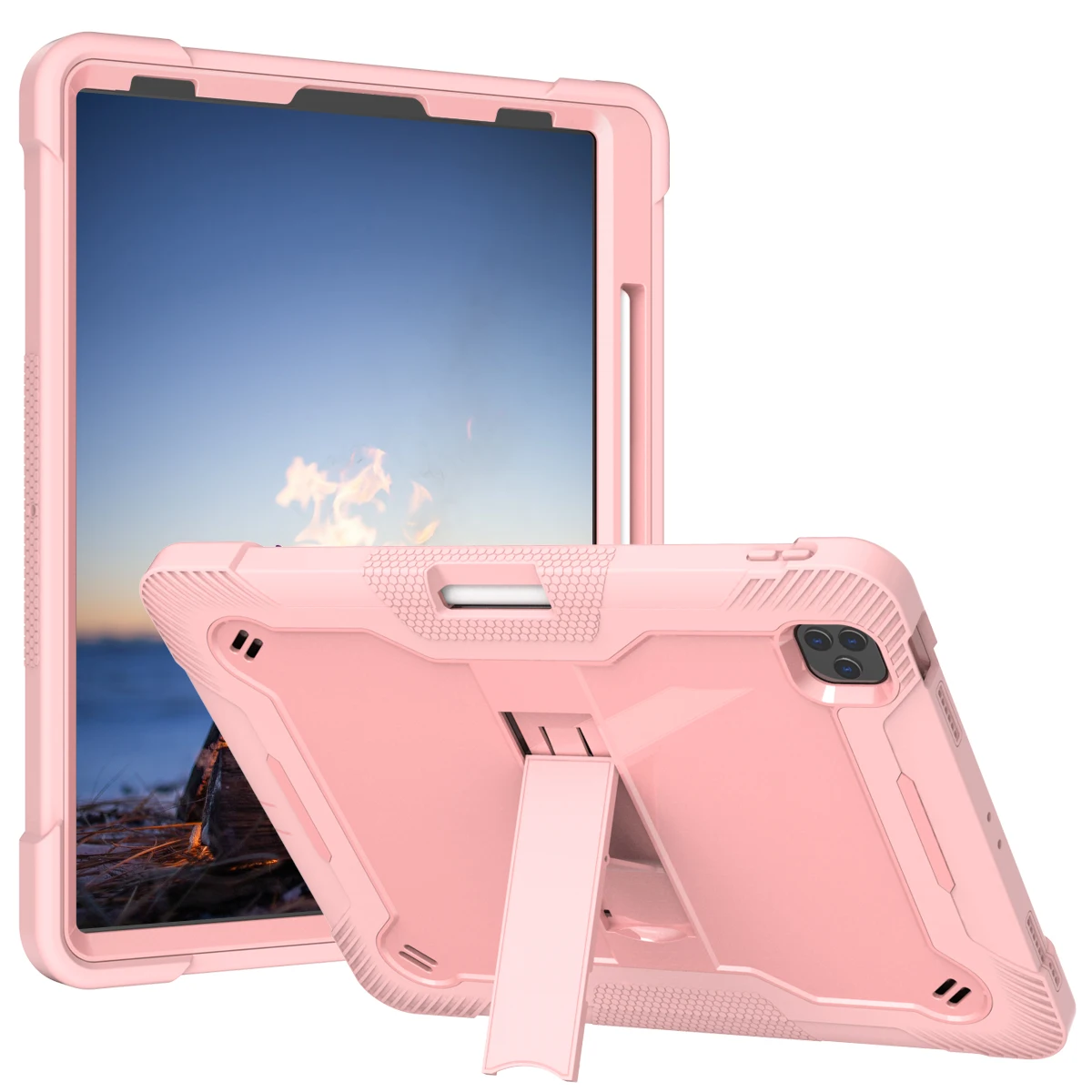 

Для iPad 10,2 2019 2020 2021 10 2022 10,9 PC + TPU детский противоударный чехол для планшета Pro11 Pro12.9 2018 2020 2021 2022 с держателем