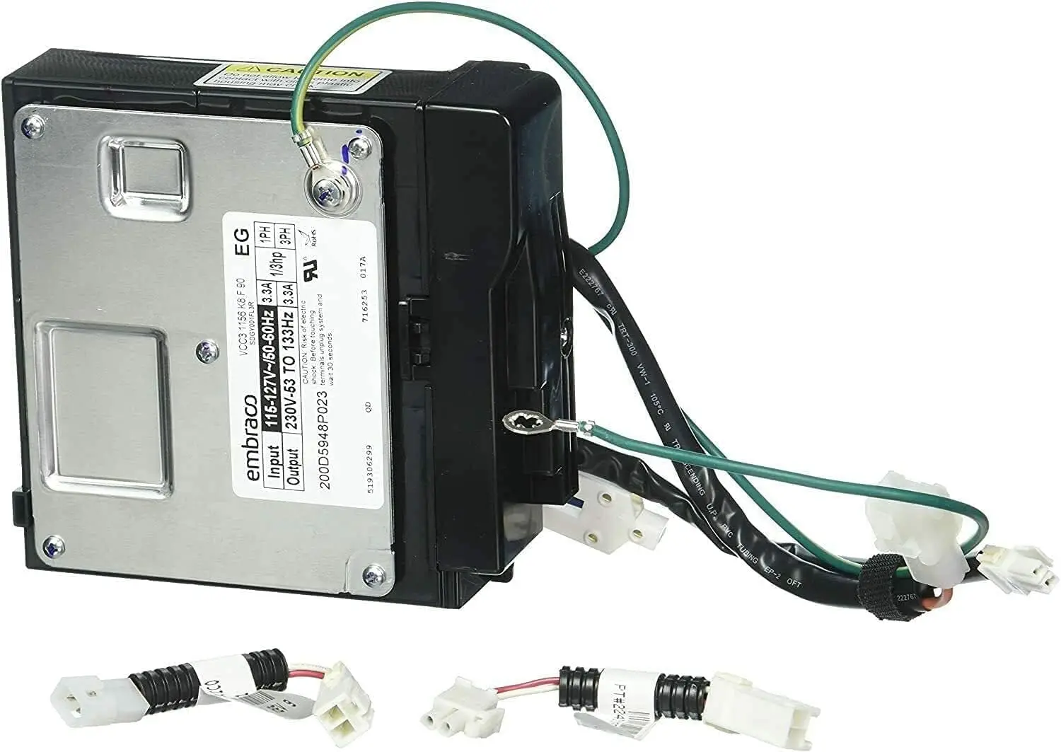 

Inverter OEM Mania] WR49X10283 519306299 NEW OEM Produced for GE Refrigerator Inverter Control with 2 JUMPER WIRES - AP5669522 P