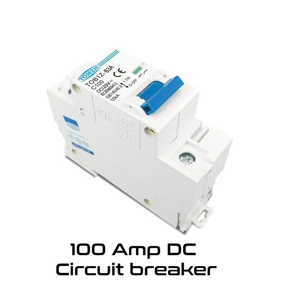 

MCB 10A DC 1P Single Pole Circuit Breaker Off Grid Solar Circuit Breaker Bike Mppt Solar Charge Controller Electrician Switch