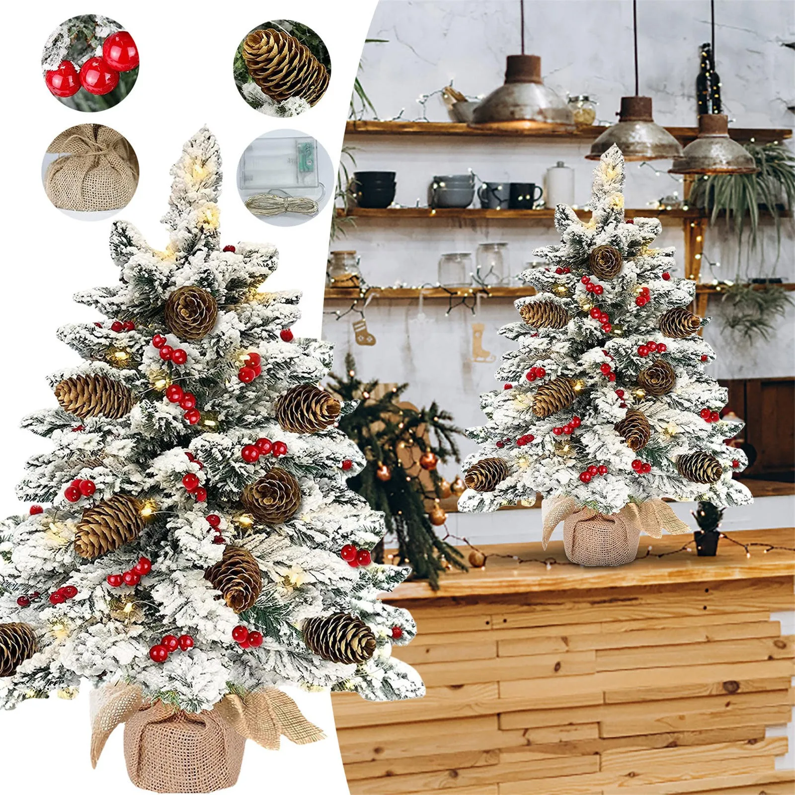 

Первое Рождественское украшение в виде кошки, мини-украшения для рождественской елки, маленькие украшения для дома, рождественское элегант...