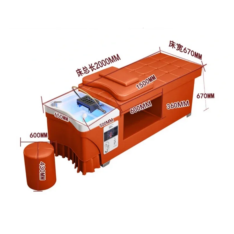 Парикмахерское кресло спа-салон для волос удобный салон красоты мытье головы