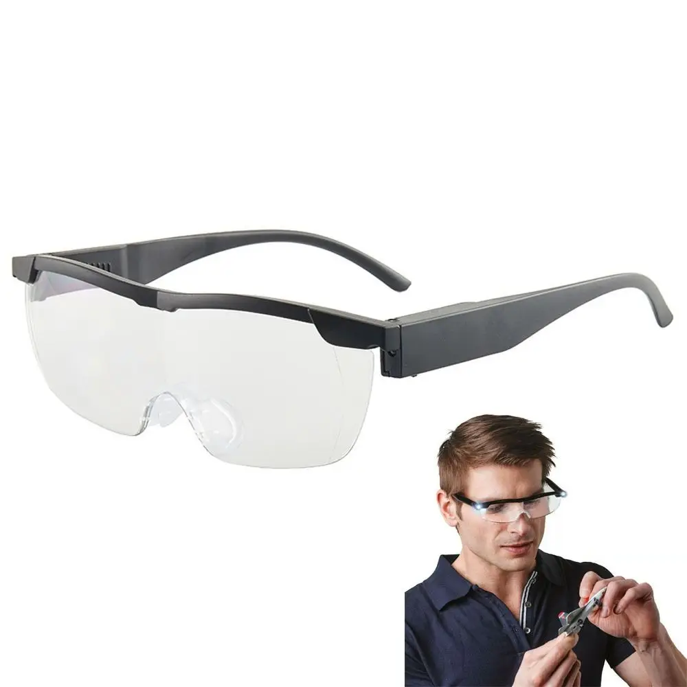 1 6X 8X светодиодные увеличительные очки Hands Free профессиональная лупа унисекс со