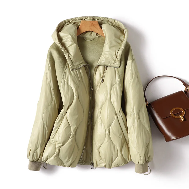 Thin Top Fashion Design 90%  White Duck Down  Coat Women  Casual  Autumn/Winter  Down Jacket Women  Abrigos Mujer Invierno 2022