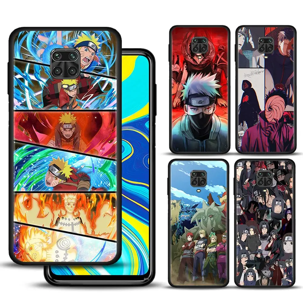 

Phone Case For Xiaomi Redmi Note 11T 11S 10 9S 9T 9 Cover for redmi 10 10C 9 9A K50 K40 Funda Naruto Kakashi And Uchiha Sasuke