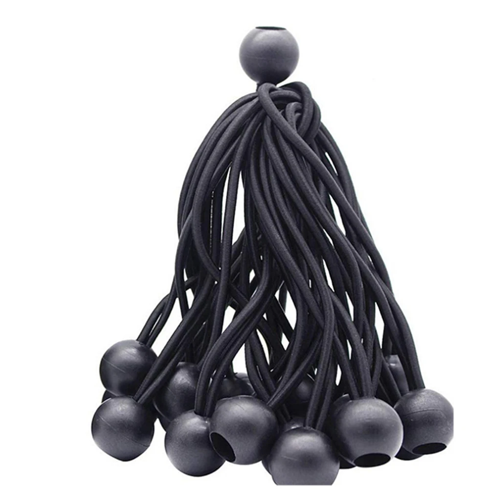 

10 шт. Банджи шнур шарики брезент брезентовый флагшток завязки шнур концы эластичный шнур кружевной фиксированный лодочный шест аксессуары для кемпинга палатки