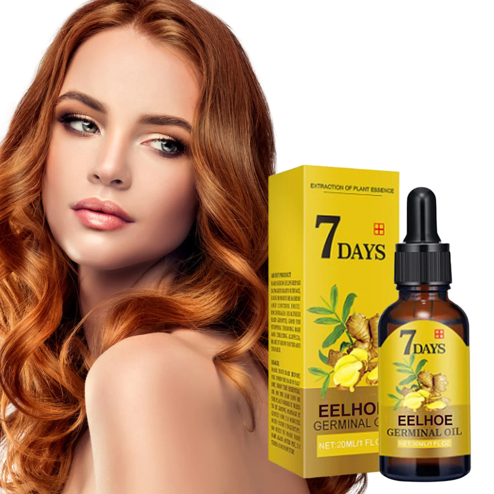 

Hair Growth Serum Care Oil 10/20/40ml Dense Regrowth Ginger Hair Care Repair Liquid Essential Anti Hair Loss Fast Hair Regrowth