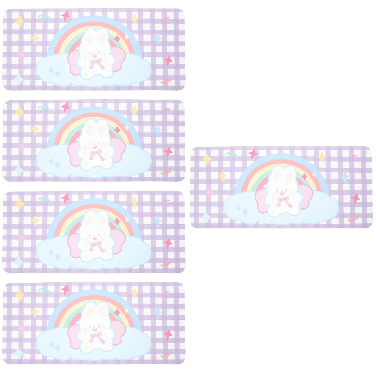 

5x Cartoon Pad Computer Mat Computer Pad Office Desk Mat Gaming Mat Kawaii Pad