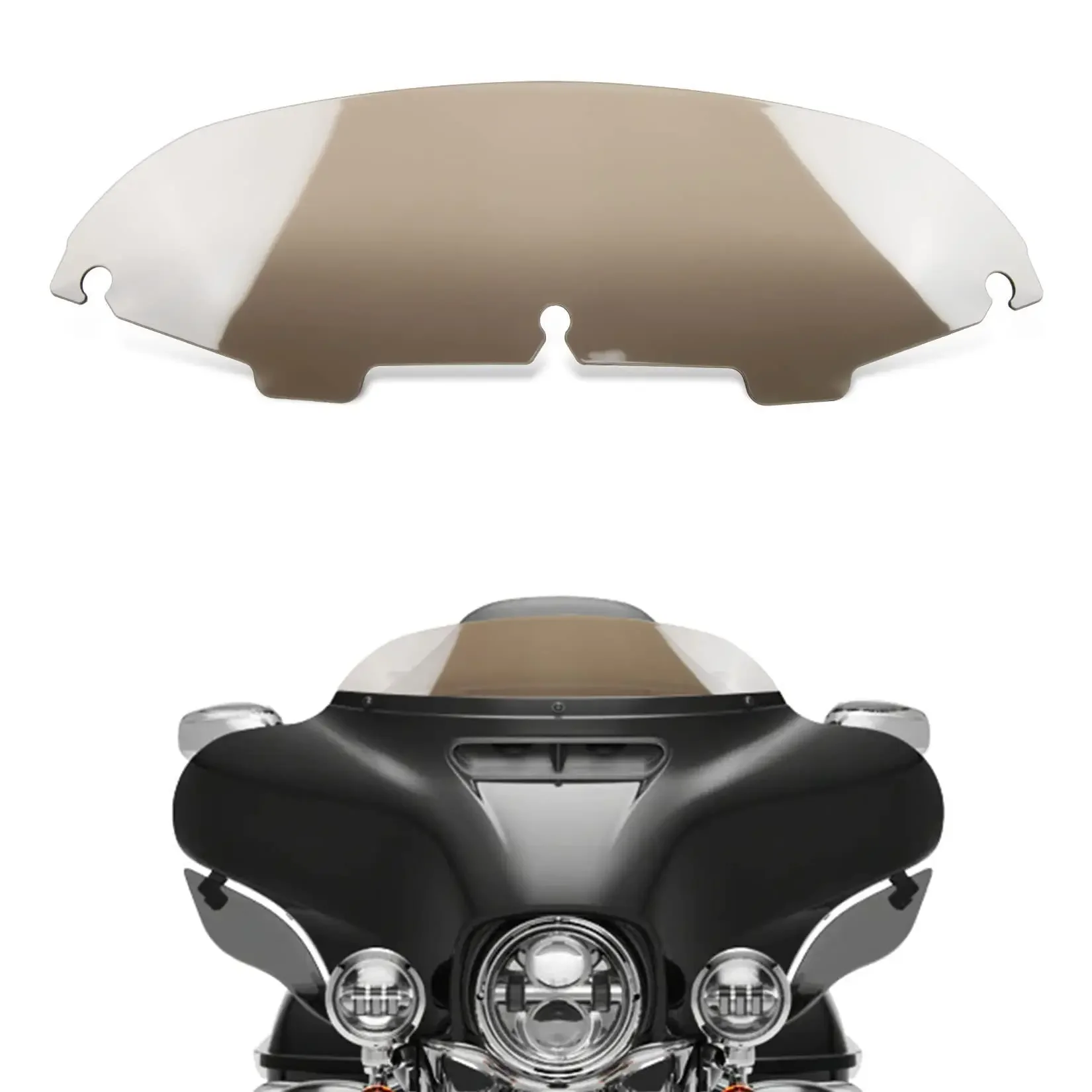 

Мотоциклетное 4,5-дюймовое волновое лобовое стекло для Harley Touring Street Glide Electra FLHTCU Ultra FLHTK Tri Glide 1997-2013