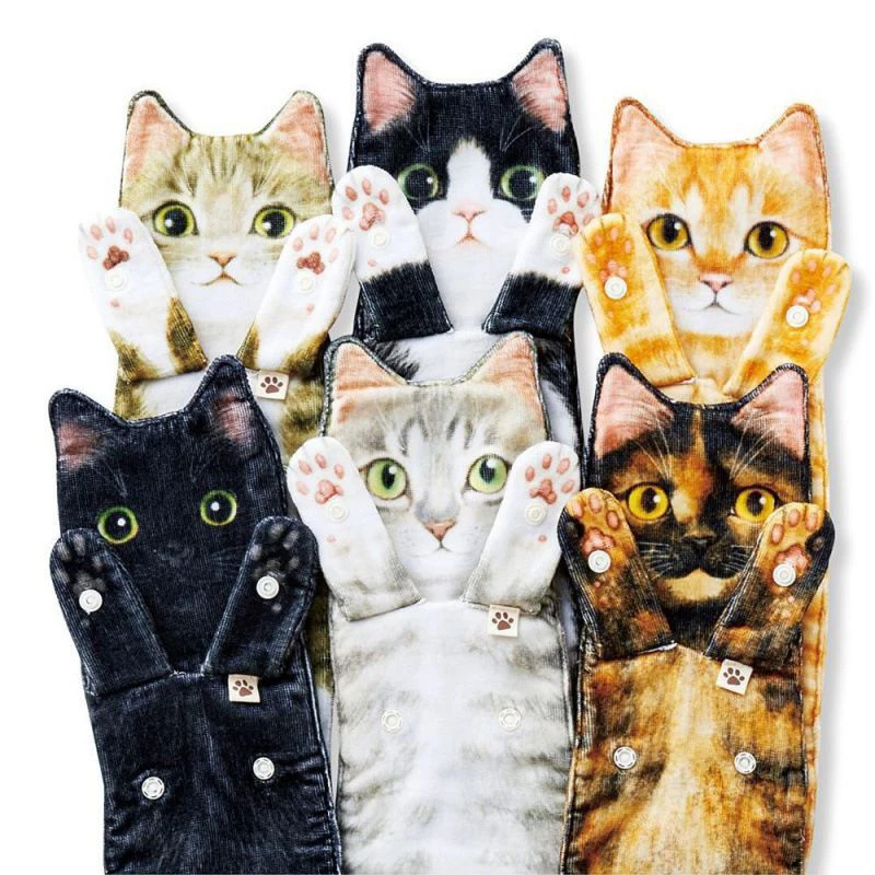

Cute Cat Microfiber Towel Multipurpose Microfiber Face Towel Super Soft Absorbent Towel For Home Bathroom Kitchen Toallas