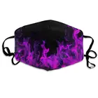 Маска для повседневного наряда, маска для лица для защиты от пыли и пурпурного пламени, Моющиеся Многоразовые праздничные маски для мужчин и