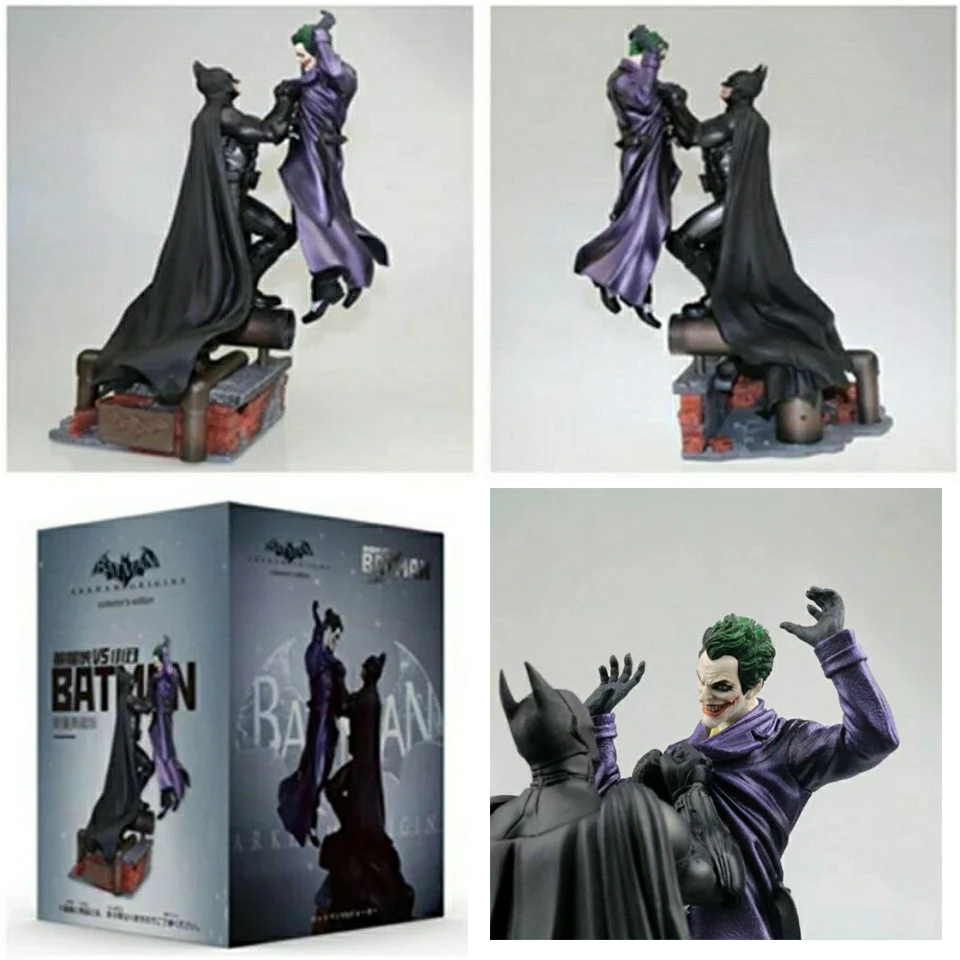 

Anime Marvel Batman Vs Joker Statue Action Figure Doll Diorama Figurals Model Collect Room Decorate Figurine Brinquedos Boy Toys
