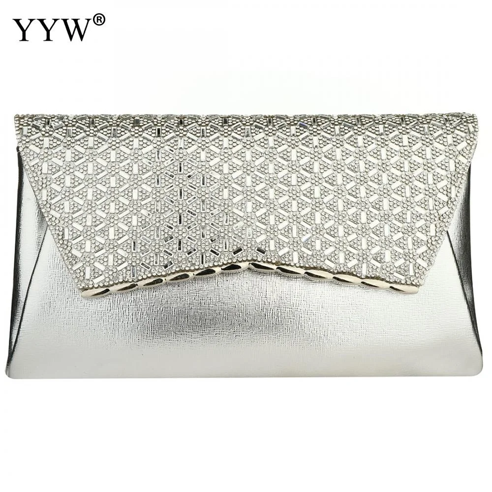 

Женский вечерний кошелек с бриллиантами, Золотая Сумка-клатч на цепочке, сумки через плечо, Роскошные Дизайнерские клатчи из искусственной ...