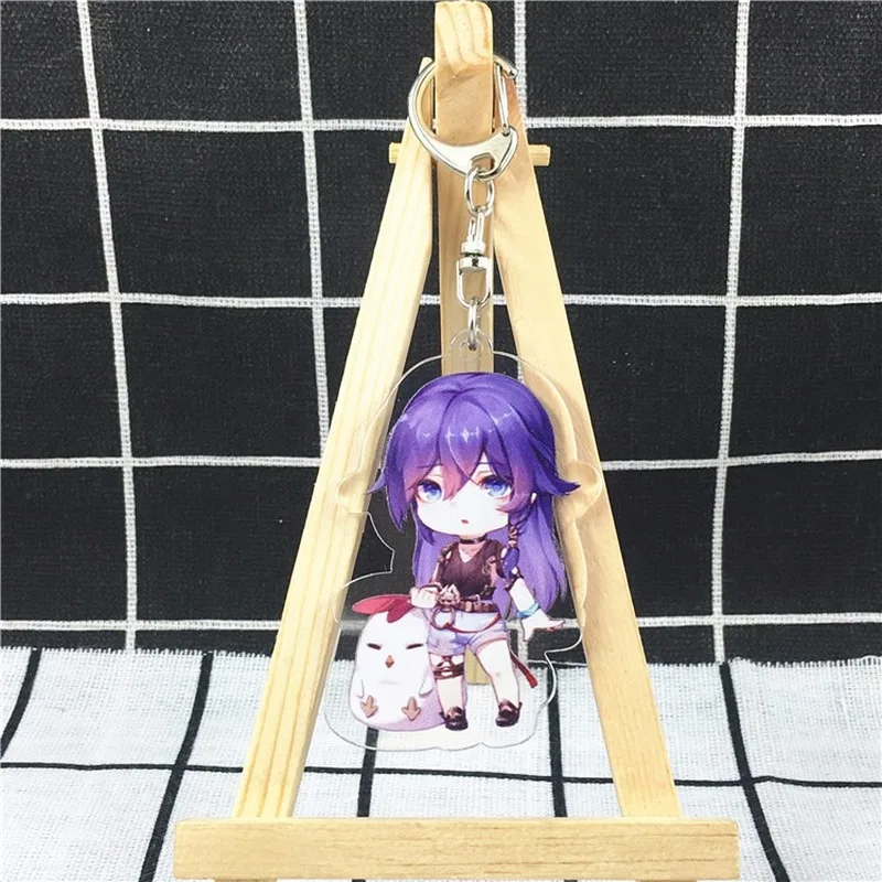Honkai Impact 3 Yae Sakura Woman Kids Key Chain Acrylic Ring Anime Keyring Accessories Porte Clef Femme Man Cute Keychain | Украшения и