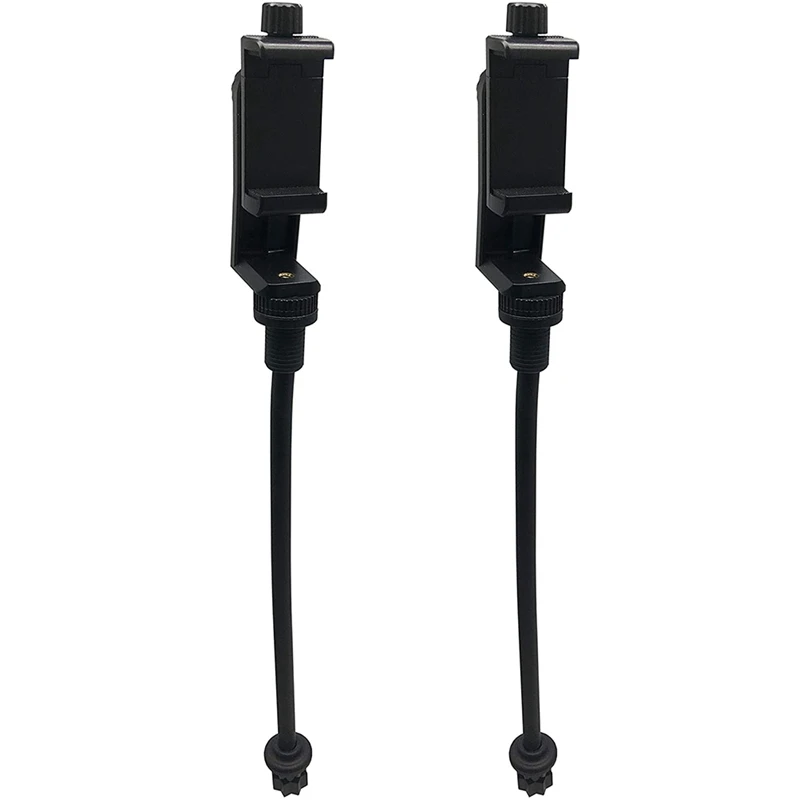 

2X Phone Mount Kayak Cell Phone Holders Kayak Accessory With Flexible Long Arm For Phone On Kayak