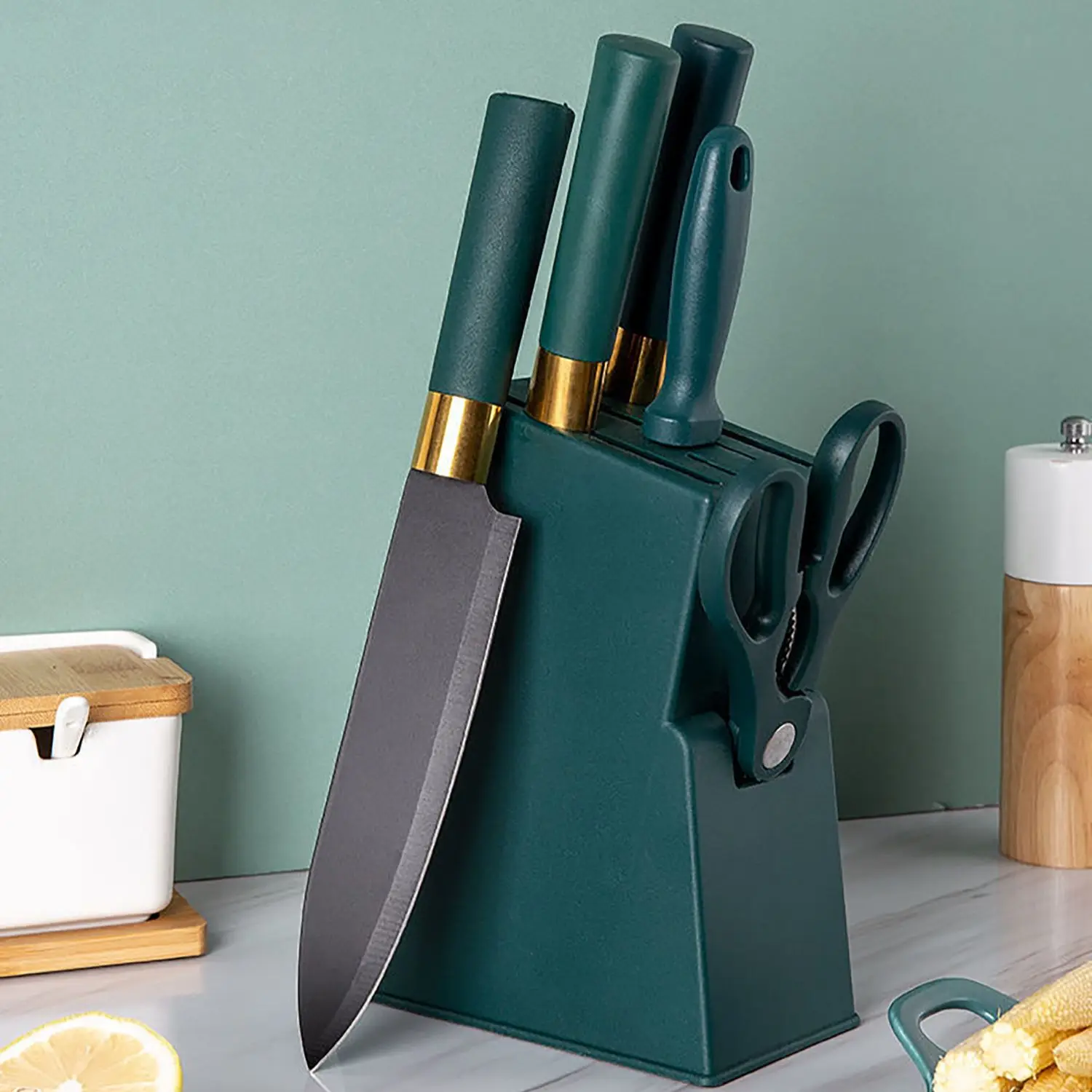 

Stainless Steel Kitchen Knife Set 6-Piece Set Of Household Kitchen Anti-Rust Kitchen Knife Chopper Slicing Knife Six-Piece Gift