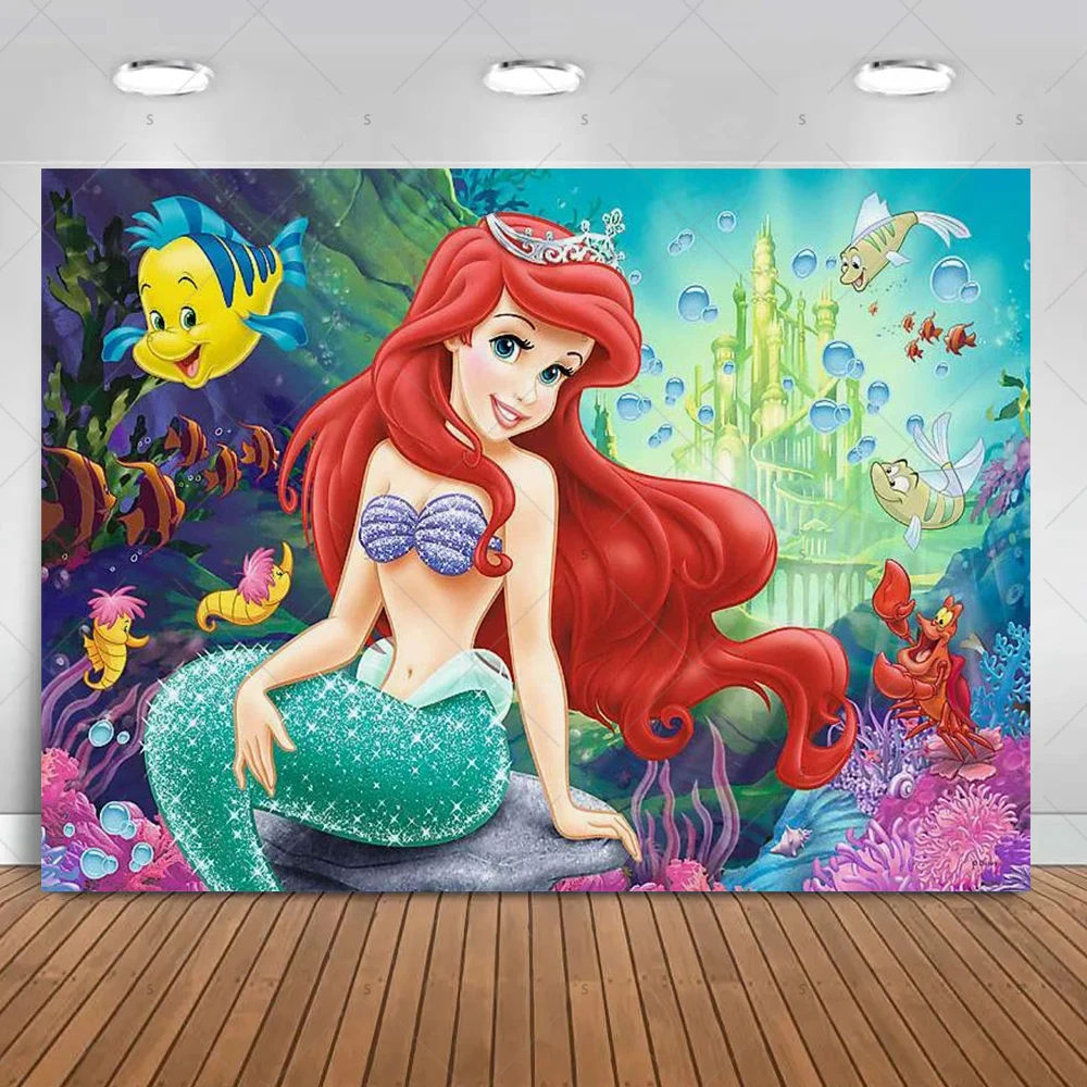 

MINISO Фон для фотосессии Винил Disney Русалка Ариэль