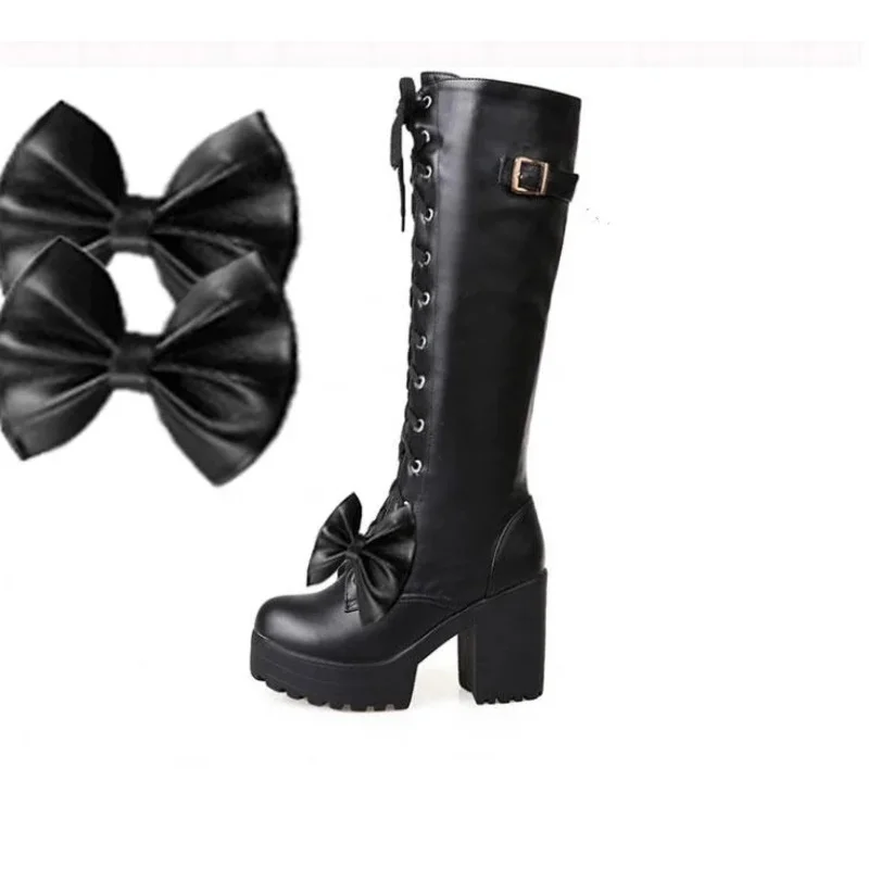 DATE A LIVE Tokisaki Kurumi Кошмар Сапоги Игра Обувь в стиле аниме Аксессуары для косплея