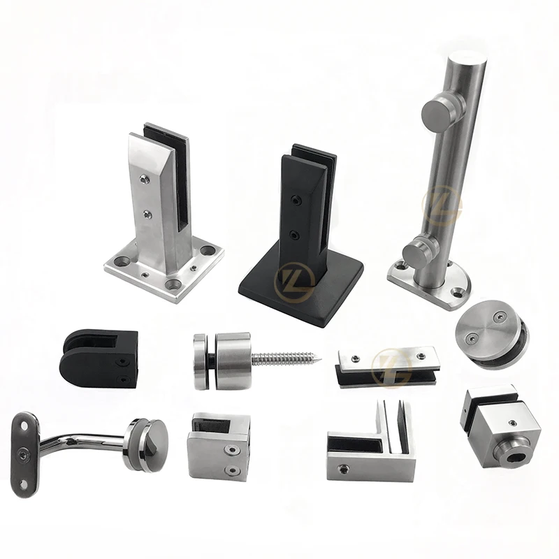 

YL Top-ranked Excellent 304 316 Inox Balcony Glass Railing Bracket Clip Clamp