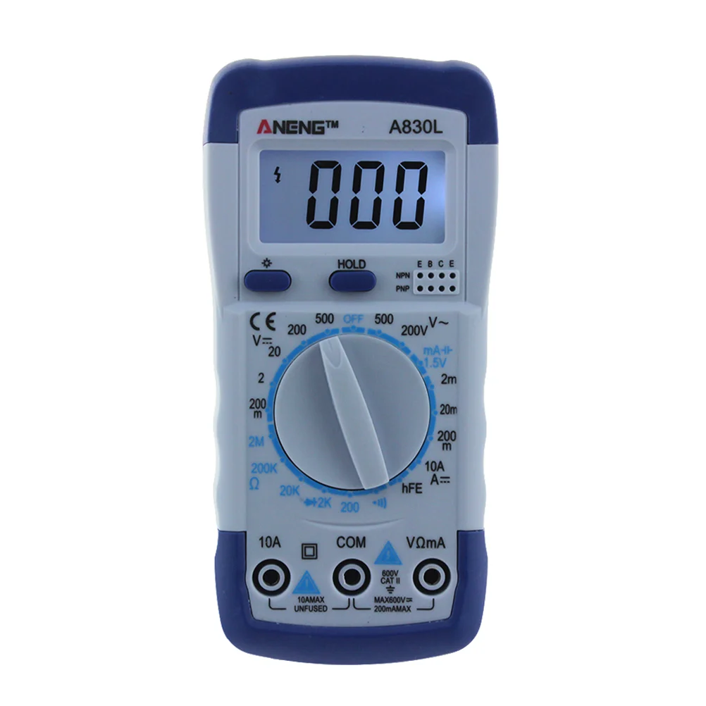 

A830L Digital Multimeter Auto-Ranging Electronic Measuring Instrument Pocket Portable Meter Industrial LCD Digital