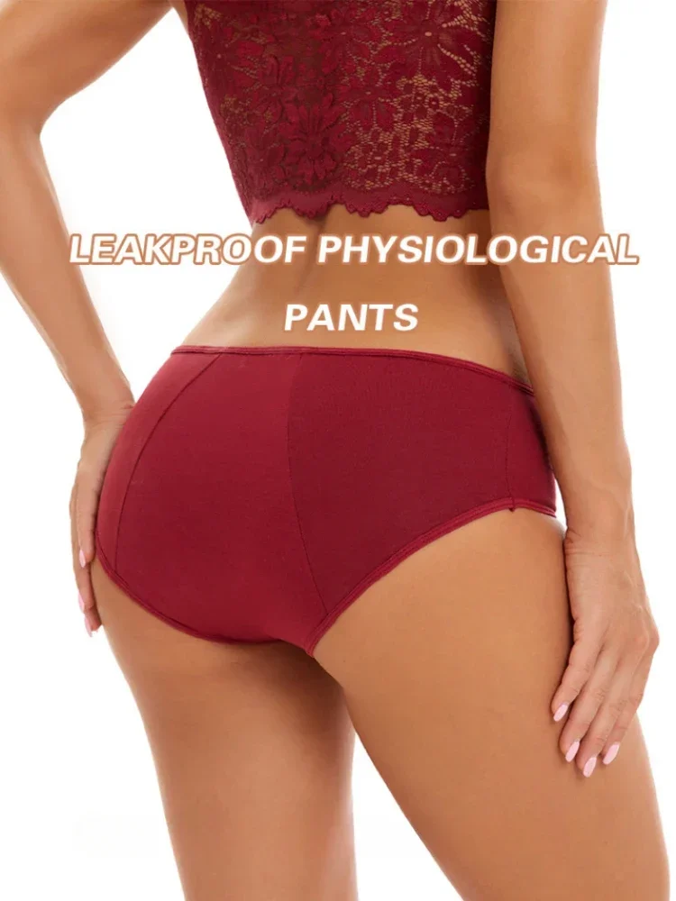 Panties for Women Physiological Large Size Menstrual Underpants Cotton Ladies Leakproof