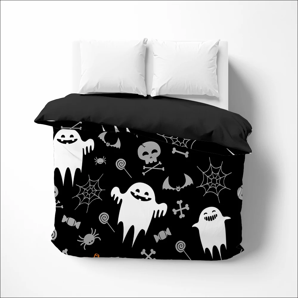 

Cartoon halloween Linens Duvet cover Quilt/Blanket/Comfortable Case lovely Bedding 135x200 bedrooms for kids baby child laugh